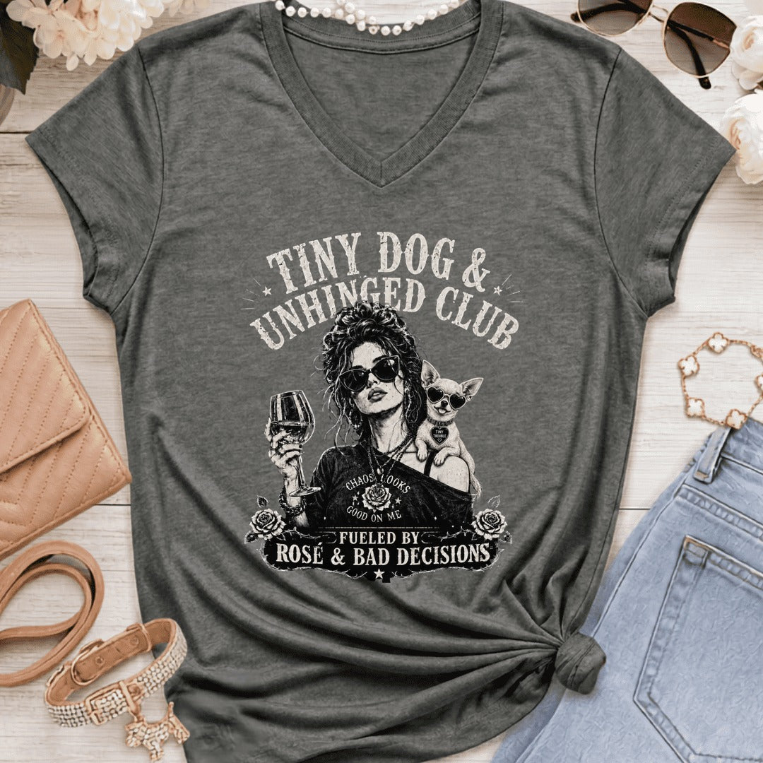 Chihuahua Light - Tiny Dog Unhinged - Graphite Heather