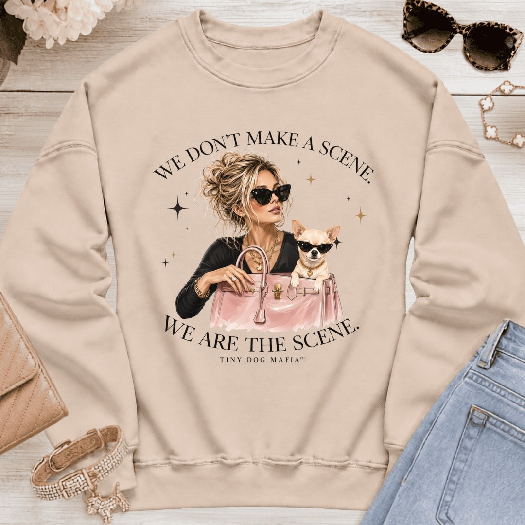 Chihuahua Light - We Are The Scene | Sweatshirt - Sand