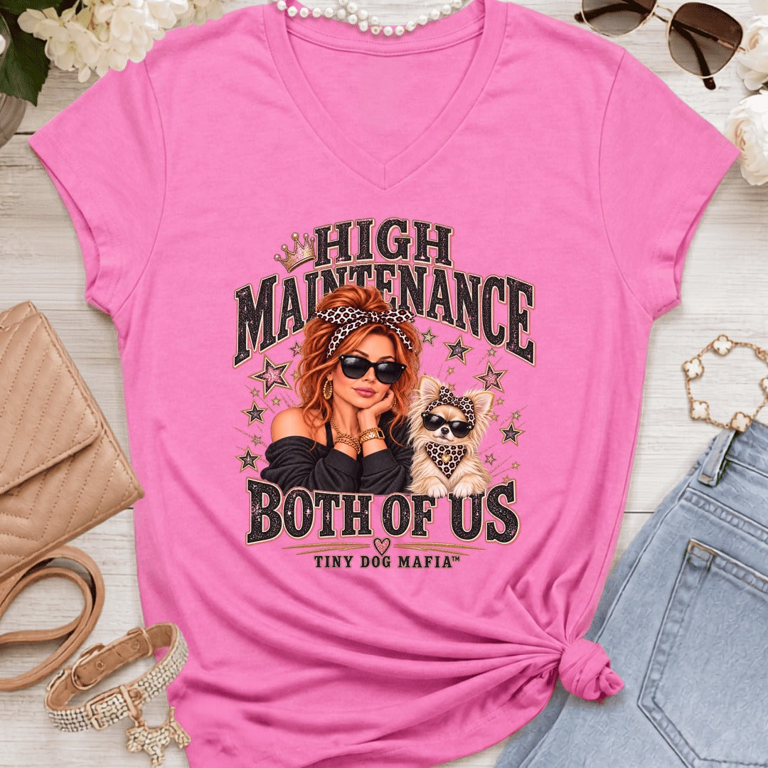 Chihuahua Light Long Hair (Bow) - High Maintenance Both of Us - RedHead - Azalea