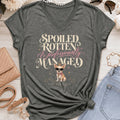 Chihuahua Short Light - Spoiled & Managed Vneck - Graphite Heather