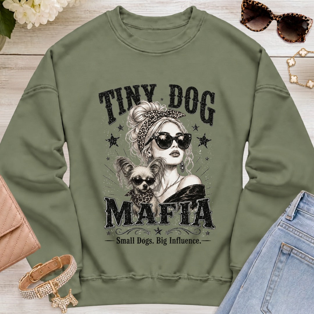 Chinese Crested - Signature | Blondie Sweatshirt - Military Green