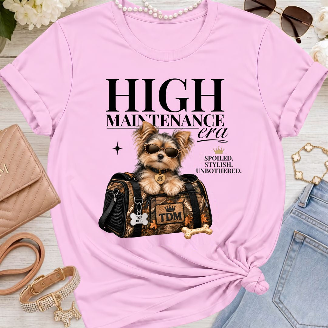 Chorkie | High Maintenance Camo T-Shirt - Lilac