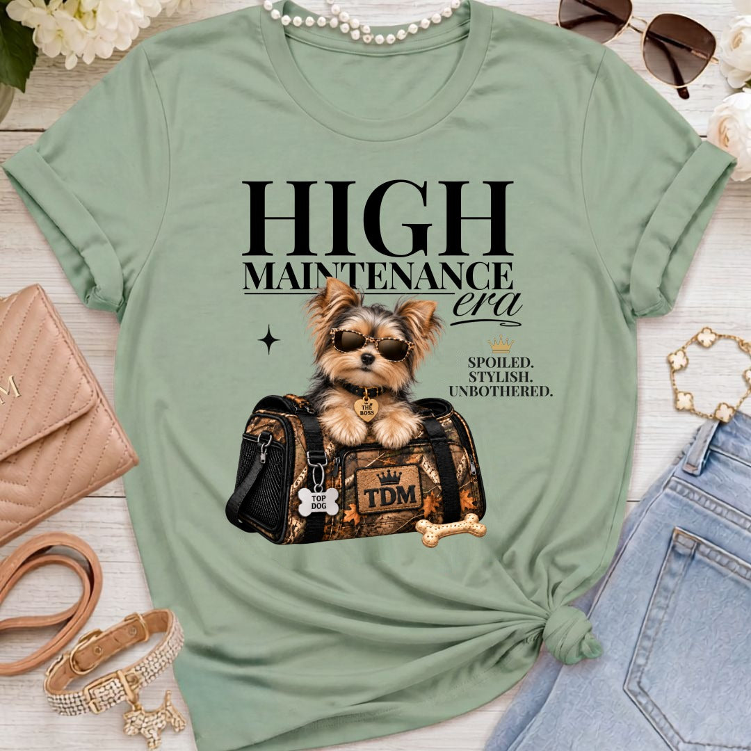 Chorkie | High Maintenance Camo T-Shirt - Sage