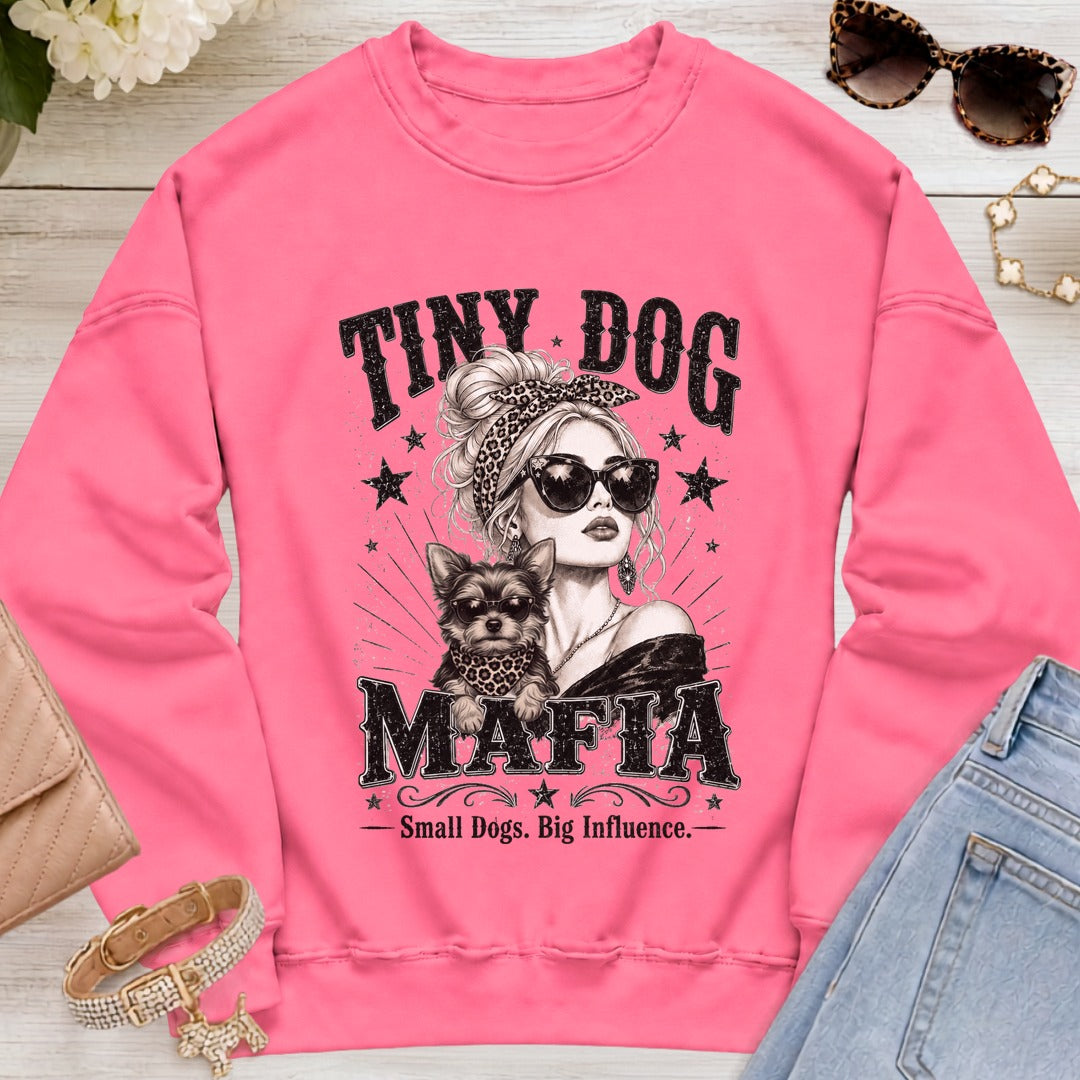 Chorkie v1 - Signature | Blondie Sweatshirt - Safety Pink