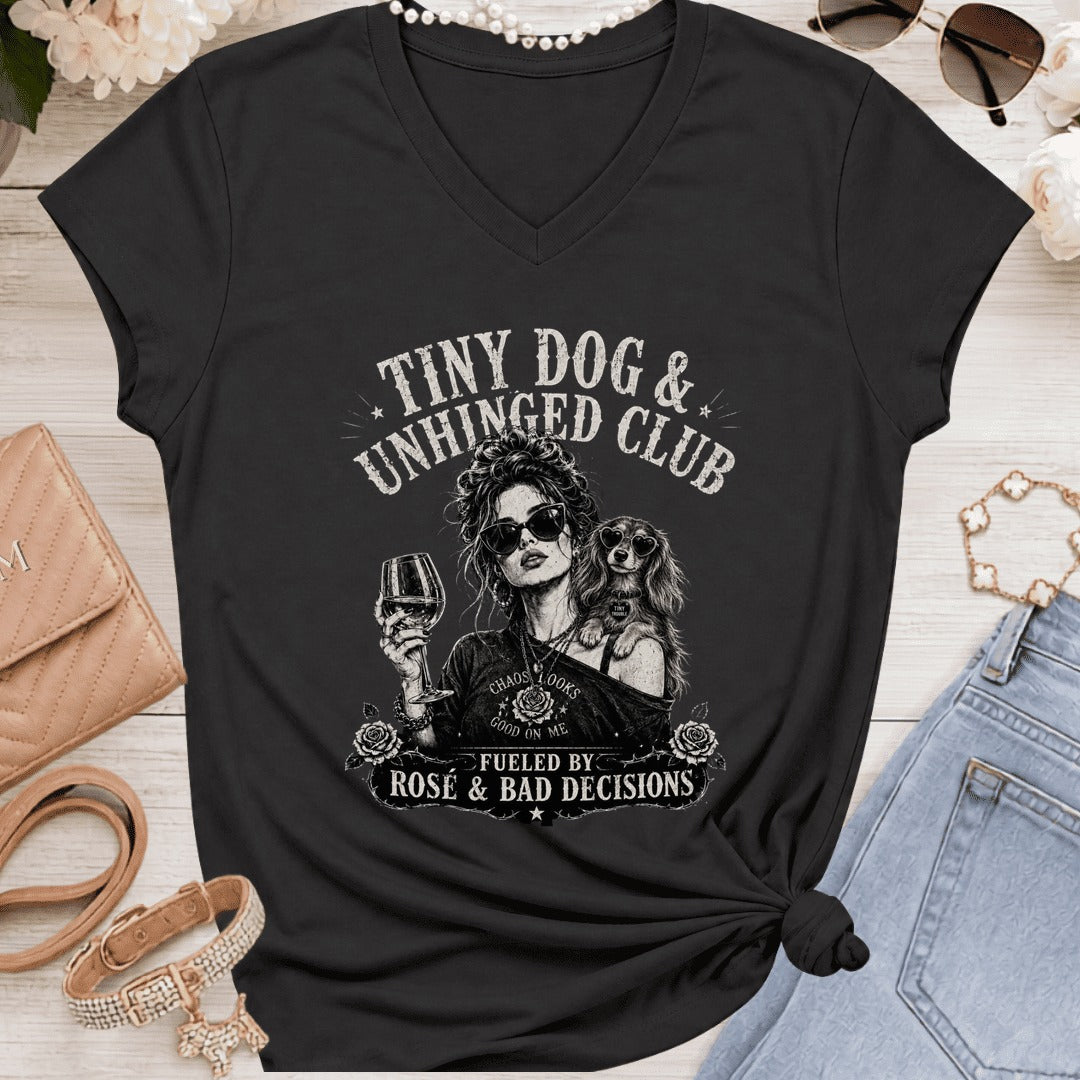 Dachshund - Long-Hair (2) - Tiny Dog Unhinged - Black