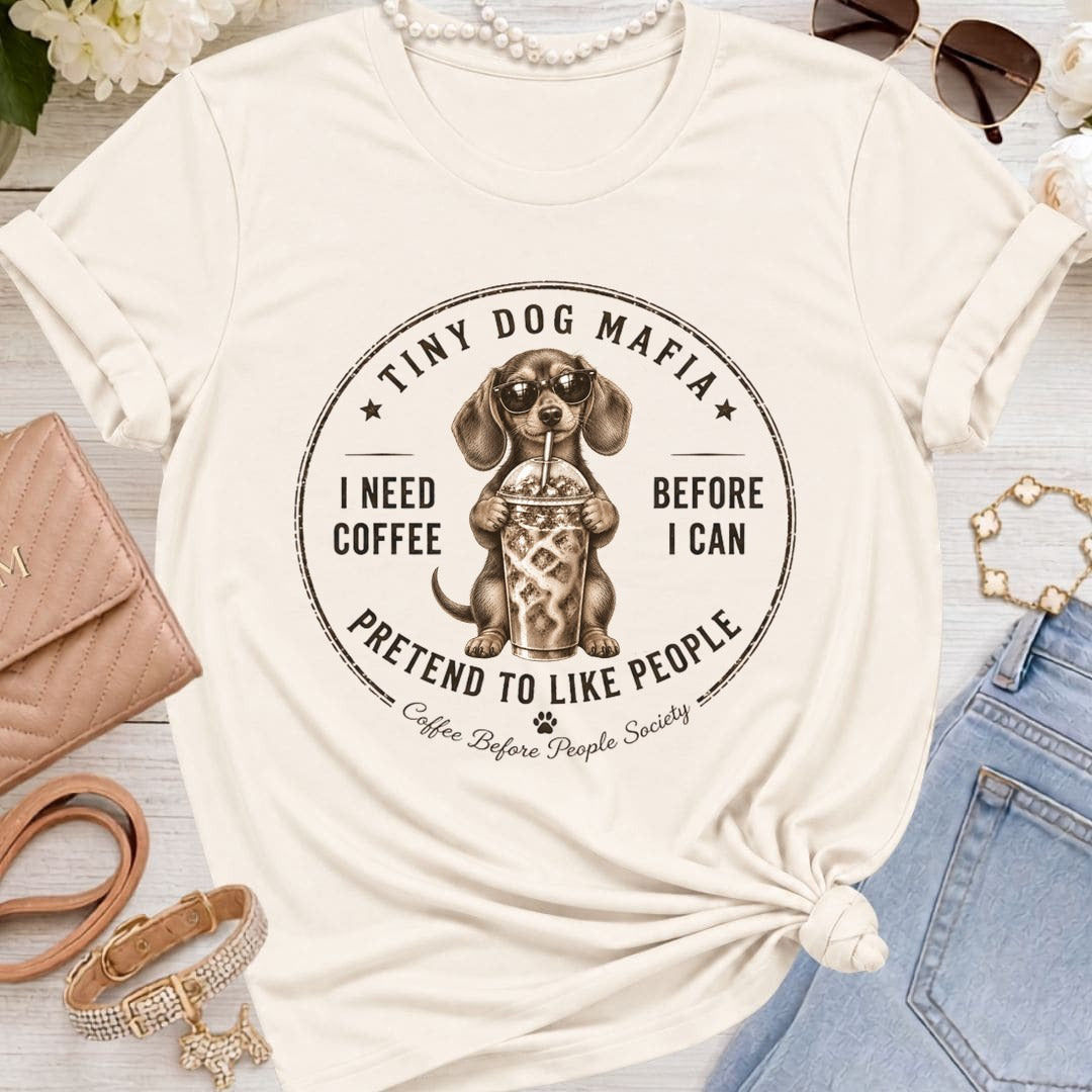 Dachshund Short-Hair - Coffee + Pretend - Natural