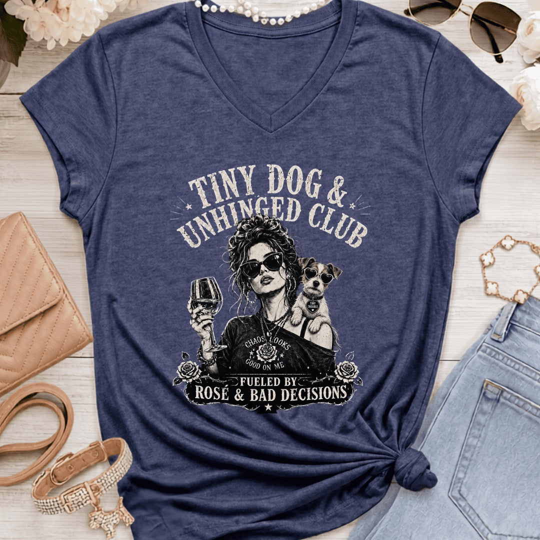 Jack Russell - Tiny Dog Unhinged - Heather Navy