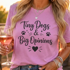 Big Opinions Script T-Shirt
