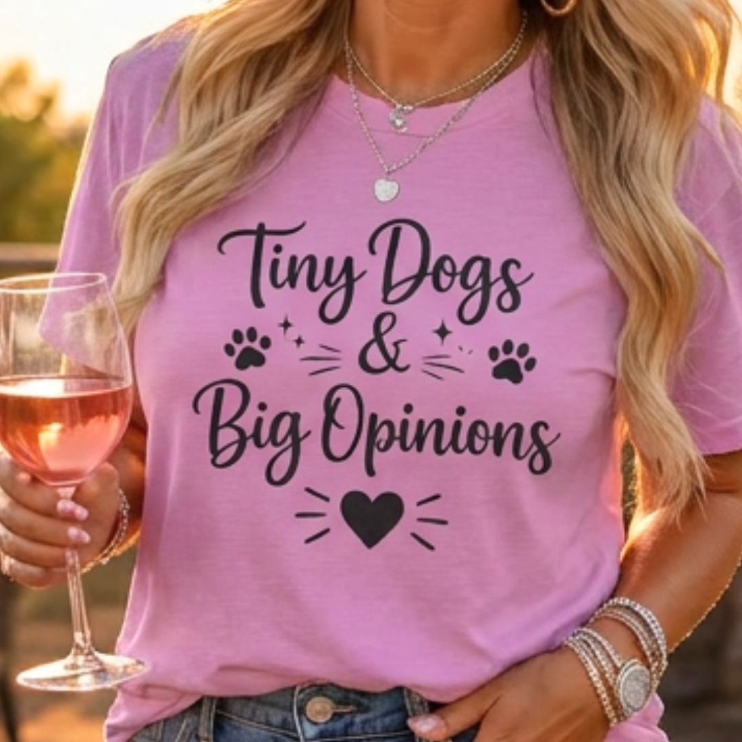 Big Opinions Script T-Shirt