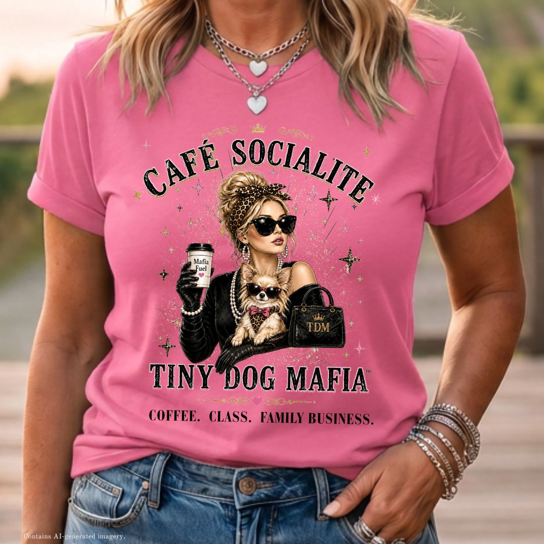 Chihuahua Long Hair v1 | Socialite Blondie T-Shirt