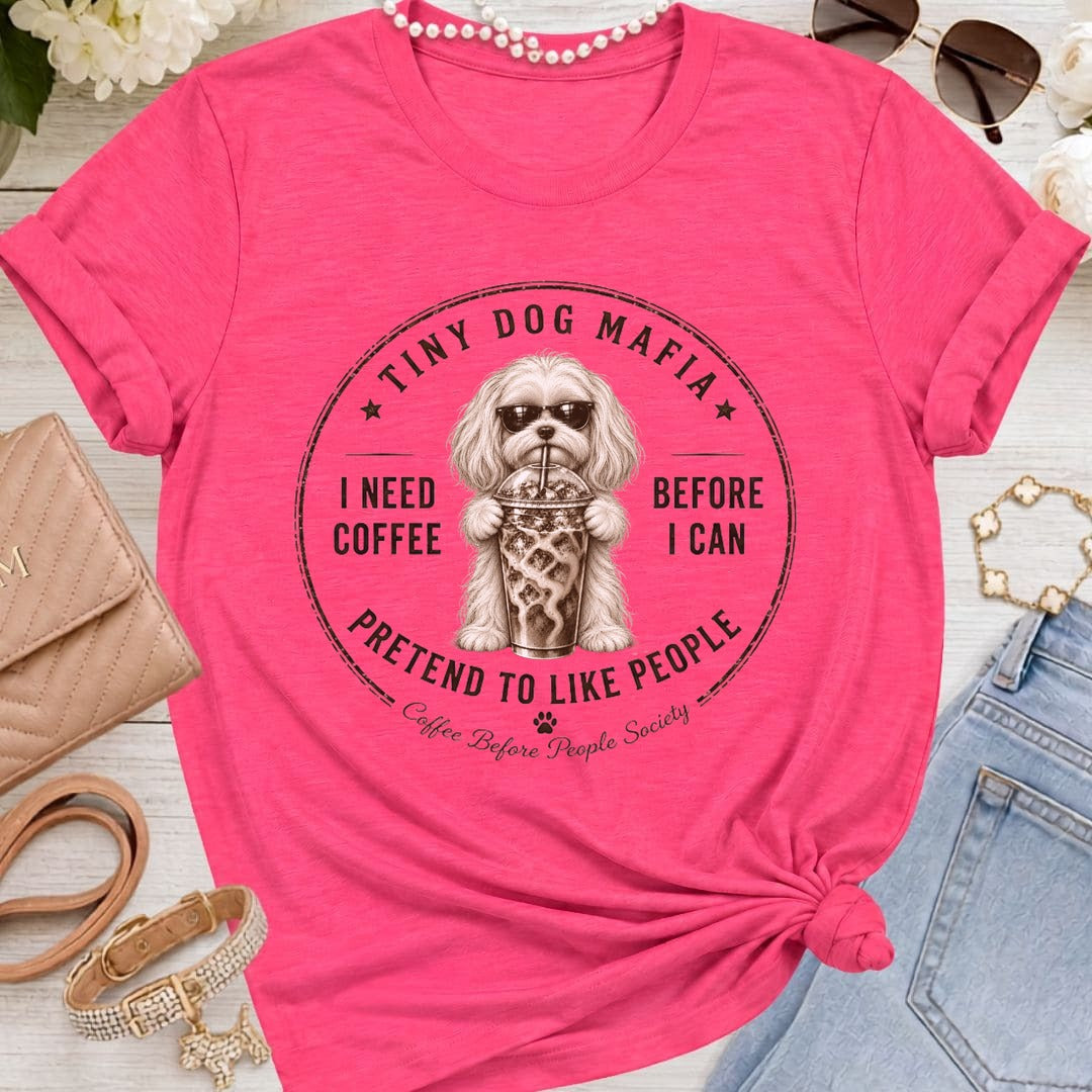 Maltese - Coffee + Pretend - Fuchsia