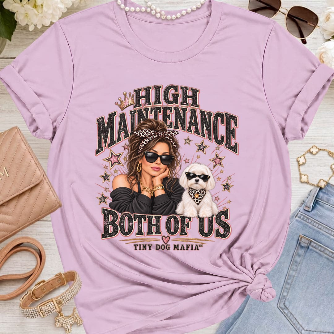 Maltese Mid Ears - High Maintenance Both of Us - Brunette - Lilac