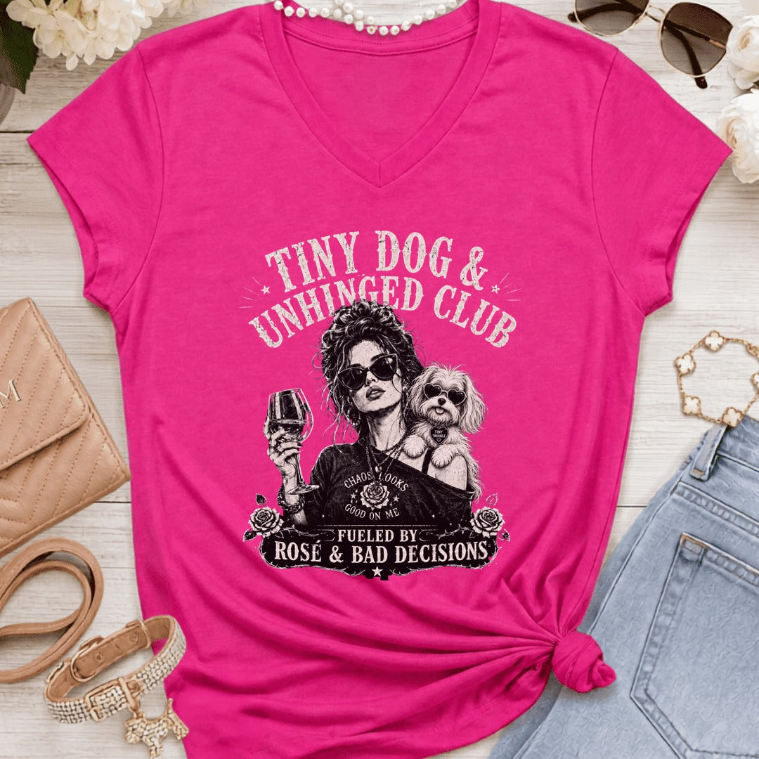 Maltese Mid Ears - Tiny Dog Unhinged - Heliconia