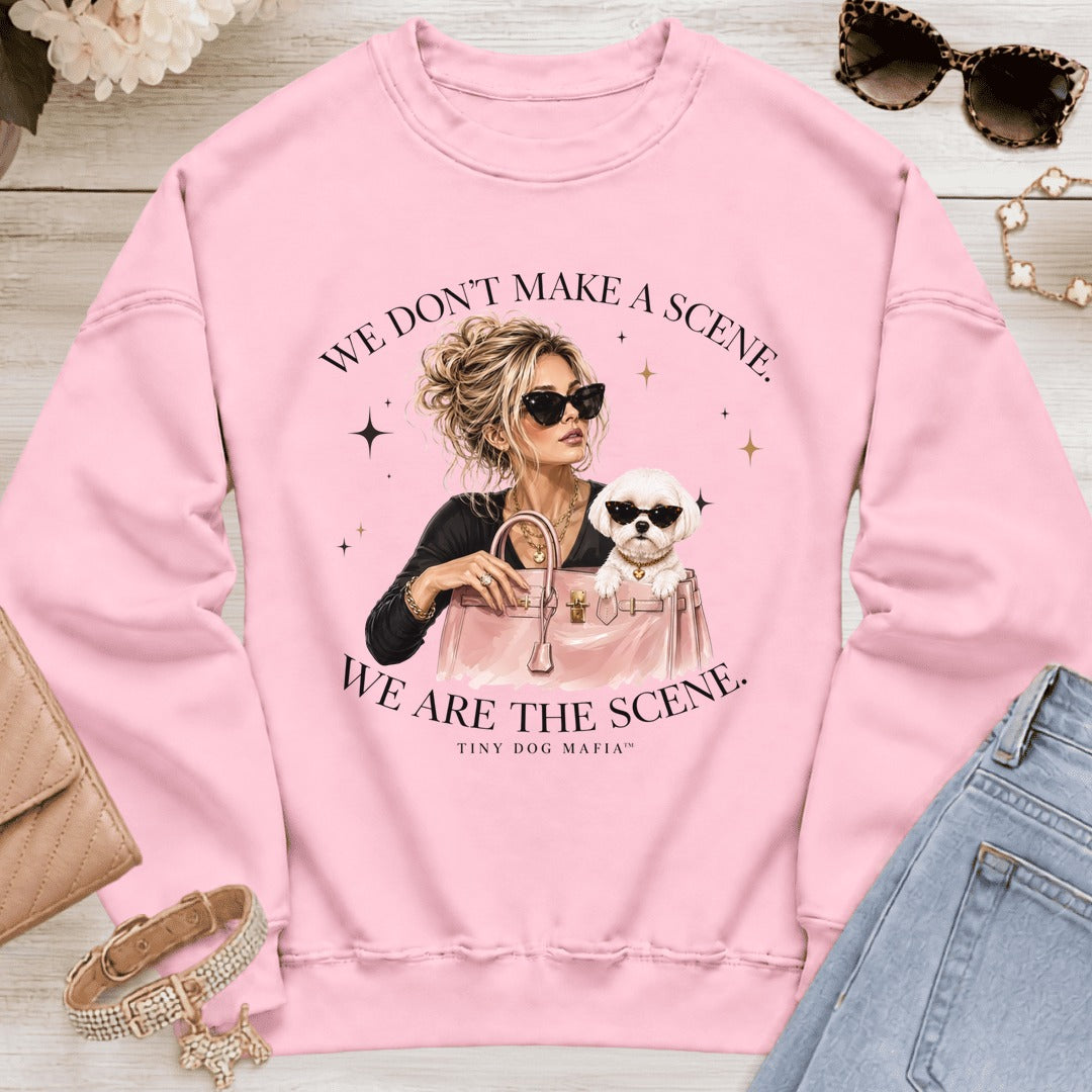 Maltese v1 - We Are The Scene | Sweatshirt - Light Pink