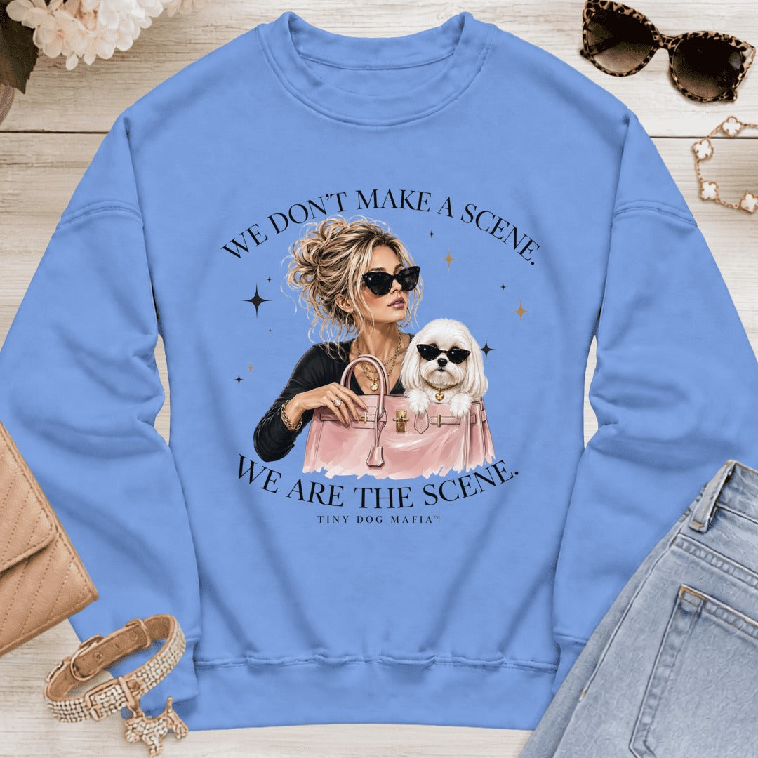 Maltese v2 - We Are The Scene | Sweatshirt - Carolina Blue
