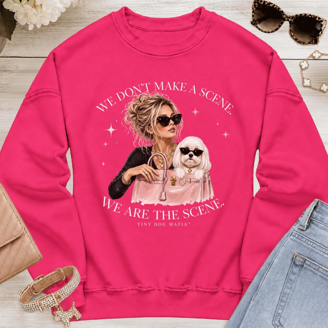 Maltese v2 - We Are The Scene | Sweatshirt - Heliconia