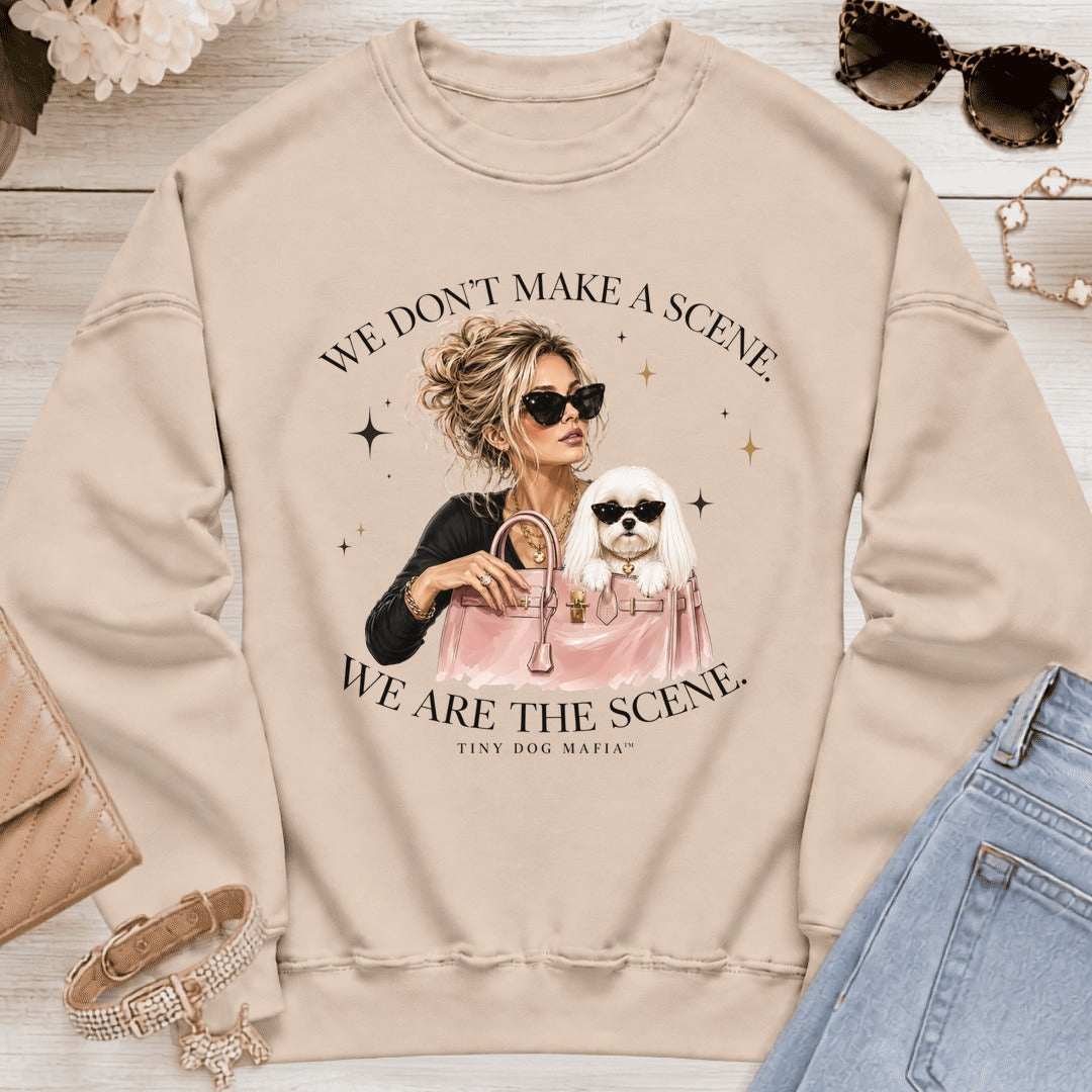 Maltese v3 - We Are The Scene | Sweatshirt - Sand