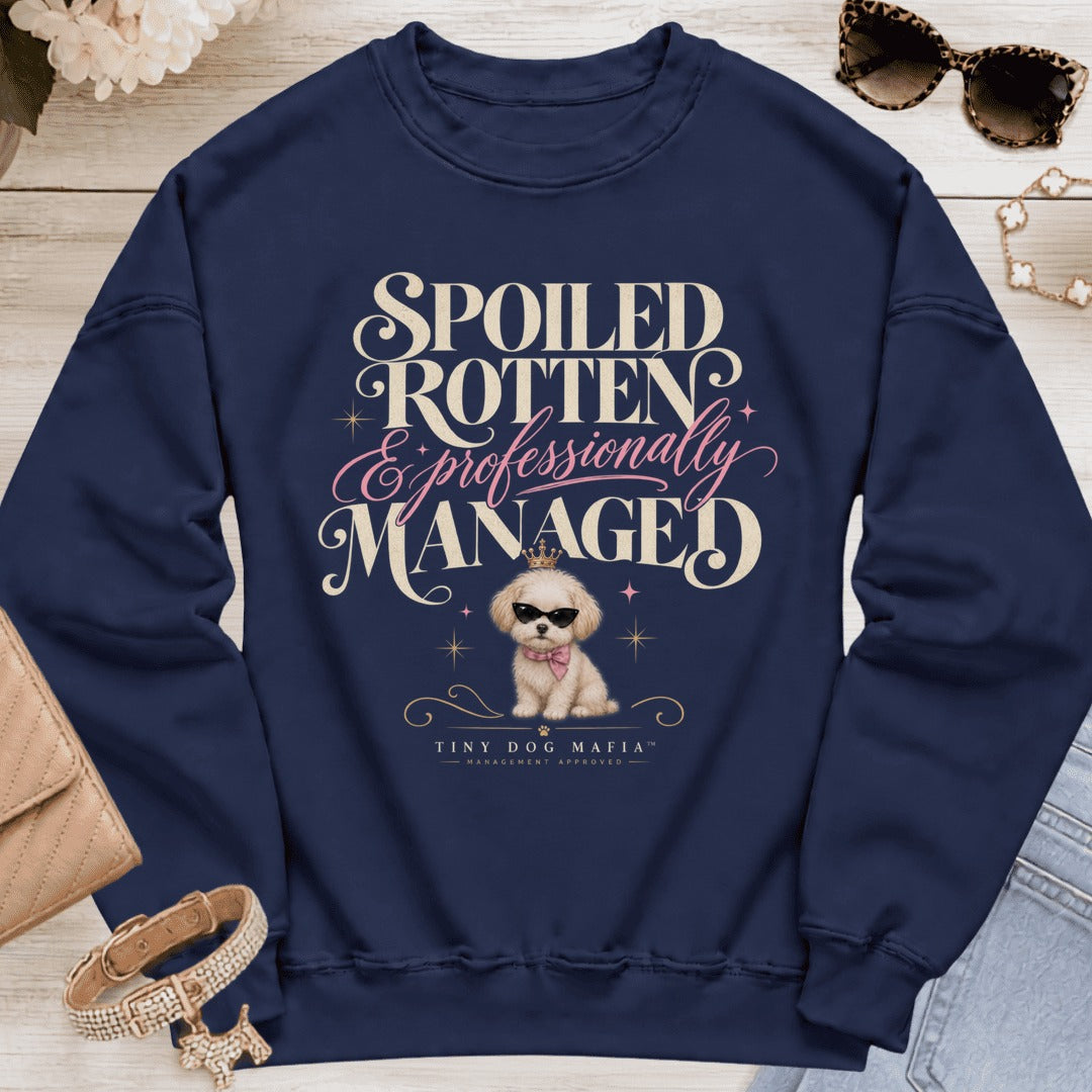 Maltipoo - Spoiled & Managed - Navy