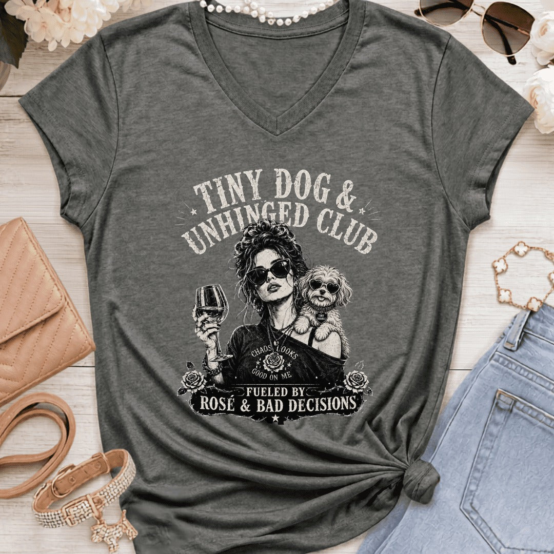 Maltipoo - Tiny Dog Unhinged - Graphite Heather