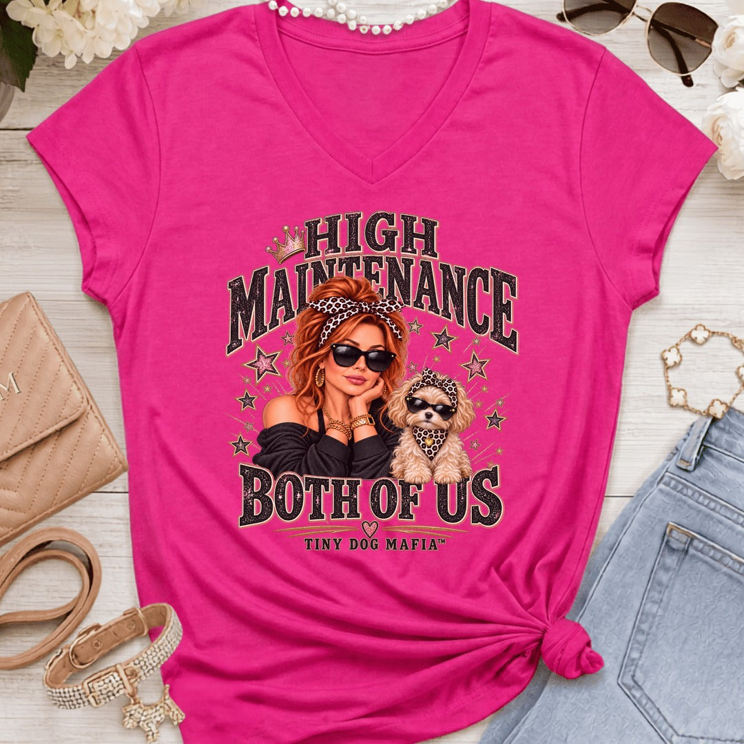 Maltipoo (Bow) - High Maintenance Both of Us - RedHead - Heliconia
