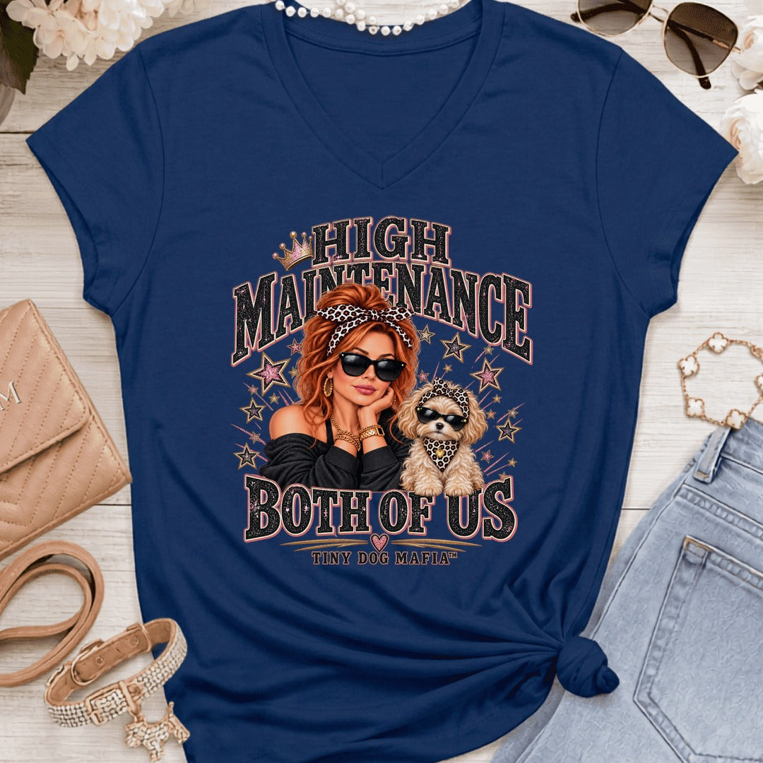 Maltipoo (Bow) - High Maintenance Both of Us - RedHead - Navy