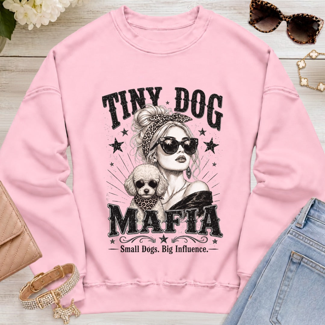 Miniature Poodle v2 (2) - Signature | Blondie Sweatshirt - Light Pink