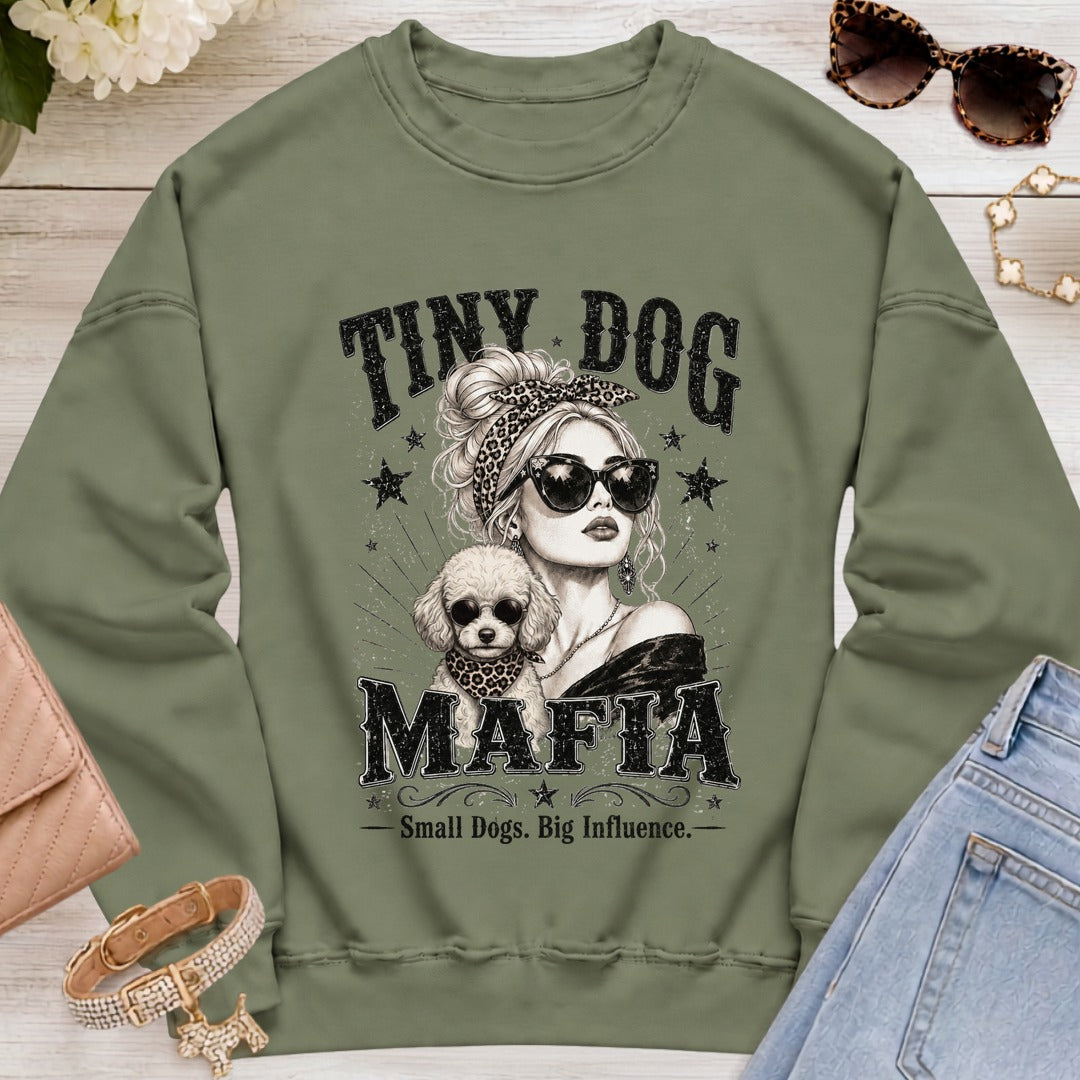 Miniature Poodle v2 (2) - Signature | Blondie Sweatshirt - Military Green