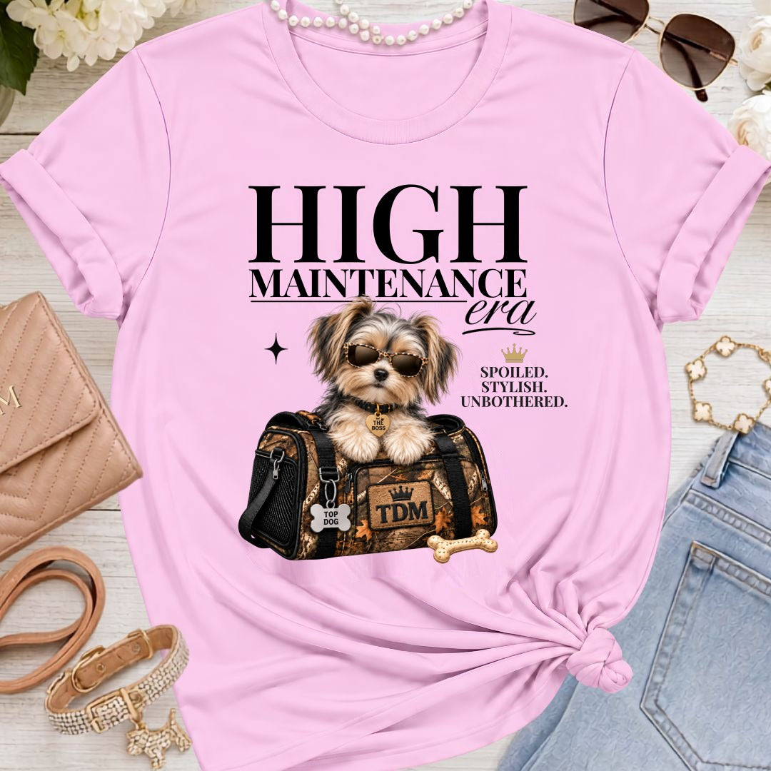 Morkie | High Maintenance Camo T-Shirt - Lilac
