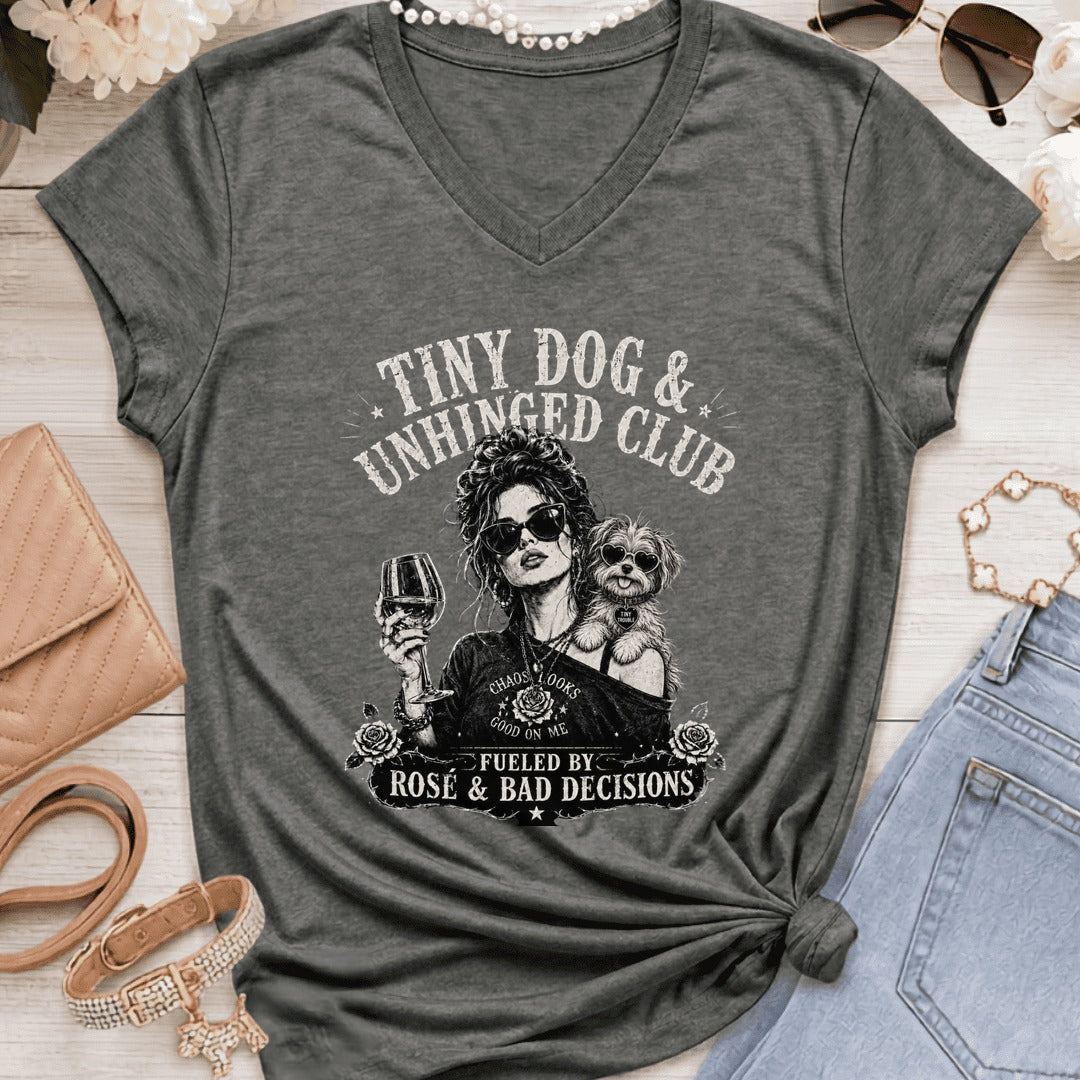 Morkie - Tiny Dog Unhinged - Graphite Heather
