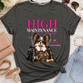 Papillon Red/White | High Maintenance Camo T-Shirt - Black