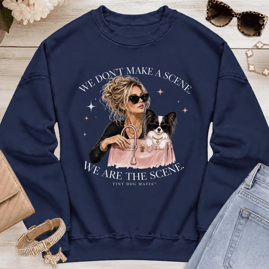 Papillon Black/White - We Are The Scene | Sweatshirt - Navy