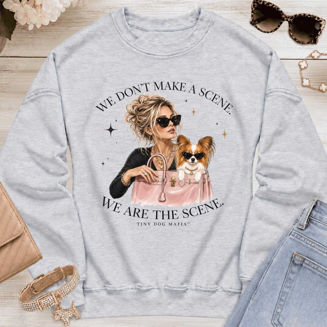 Papillon Red/White - We Are The Scene | Sweatshirt - Ash