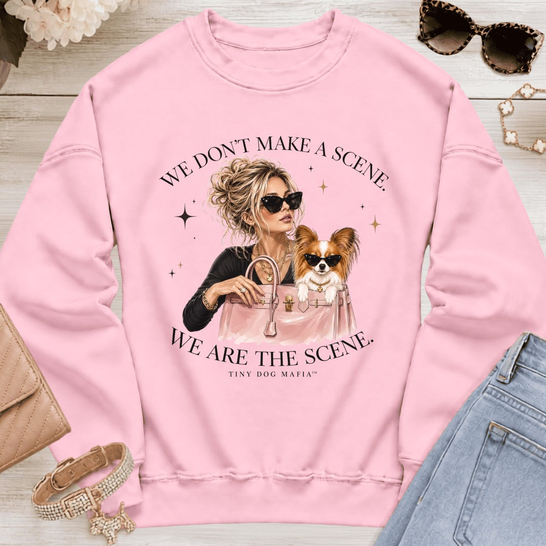 Papillon Red/White - We Are The Scene | Sweatshirt - Light Pink