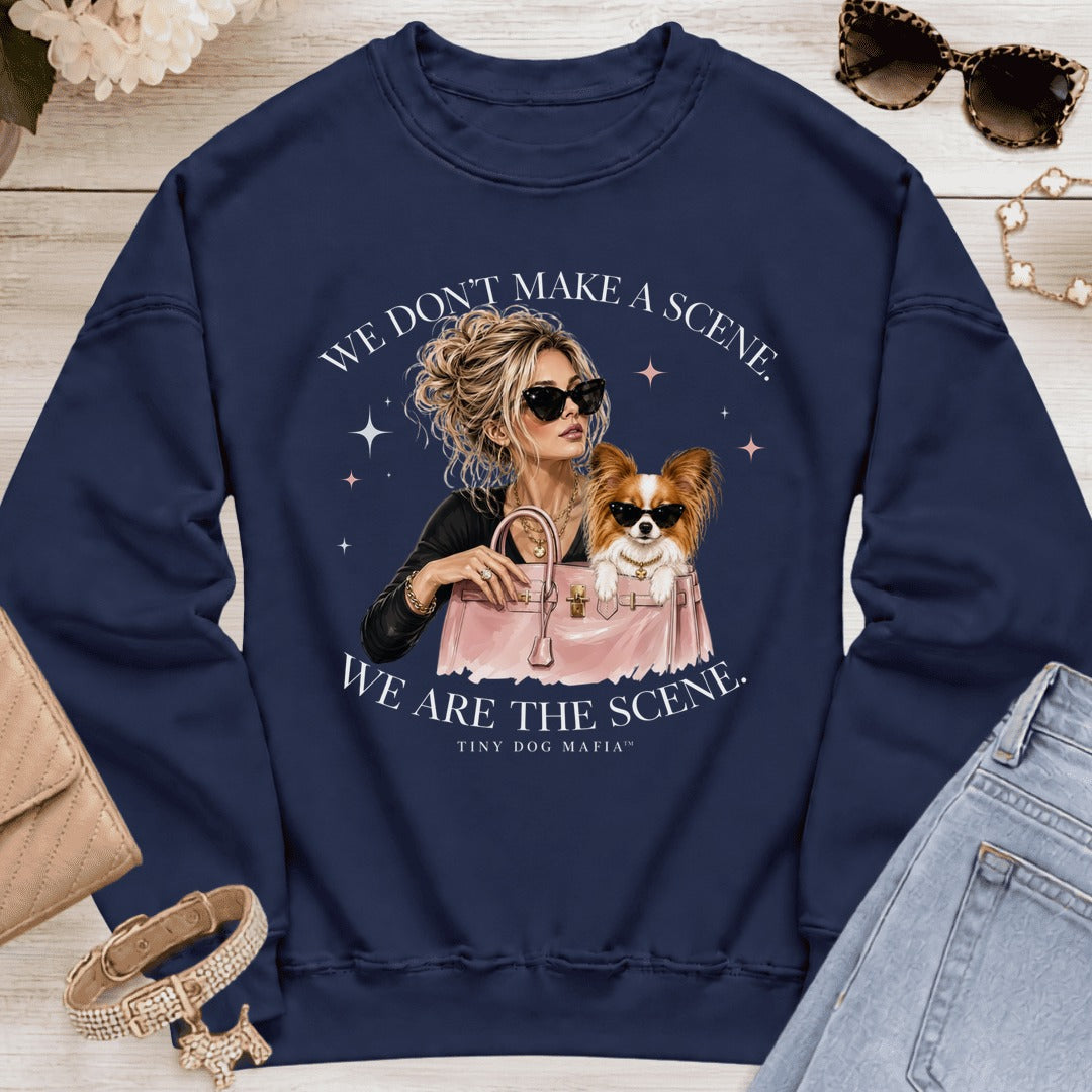 Papillon Red/White - We Are The Scene | Sweatshirt - Navy