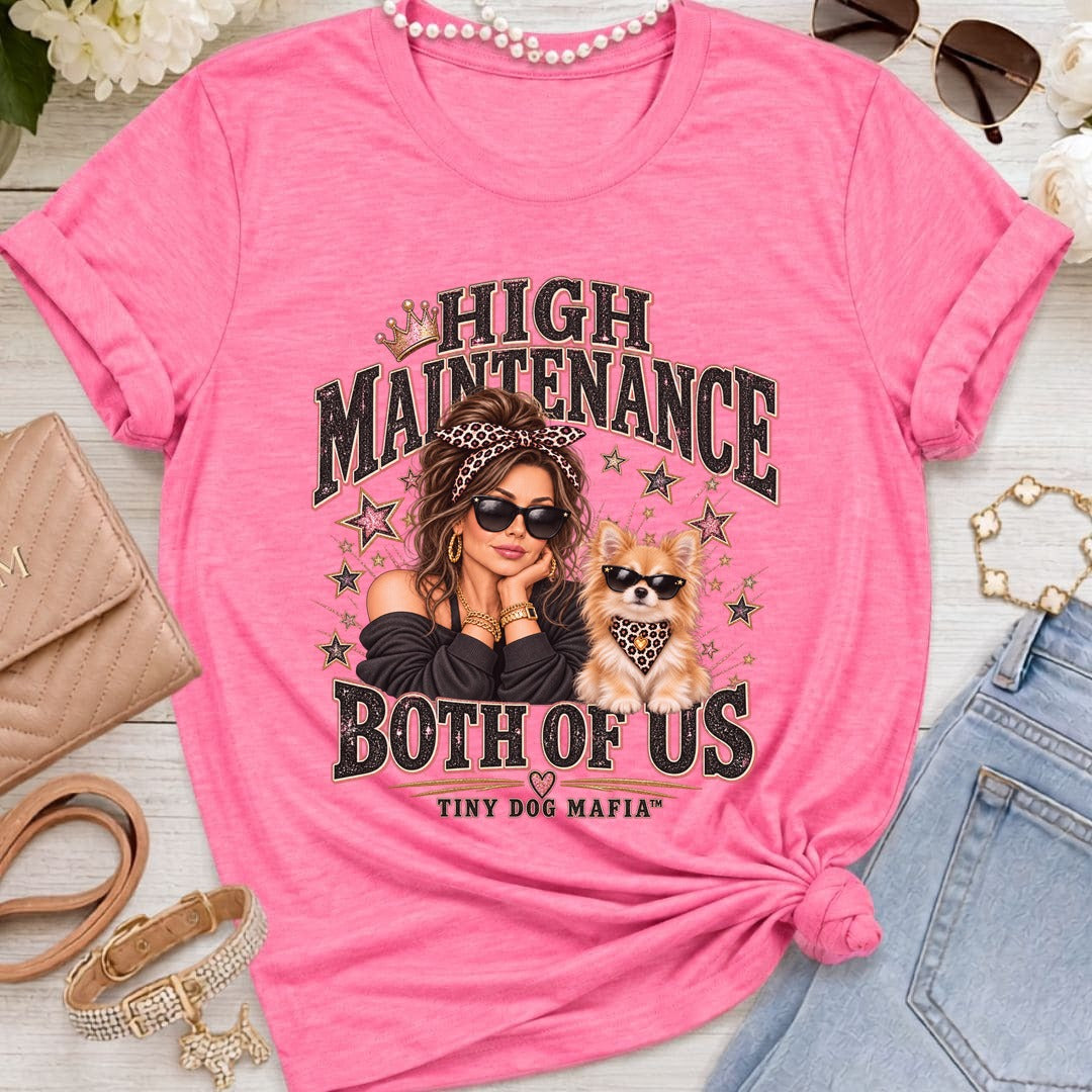 Pomchi - High Maintenance Both of Us - Brunette - Heather Charity Pink