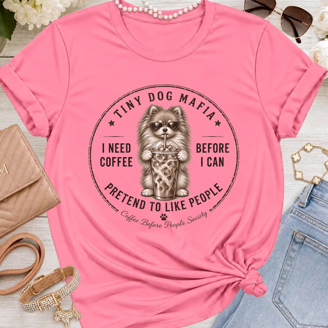 Pomeranian - Coffee + Pretend - Charity Pink