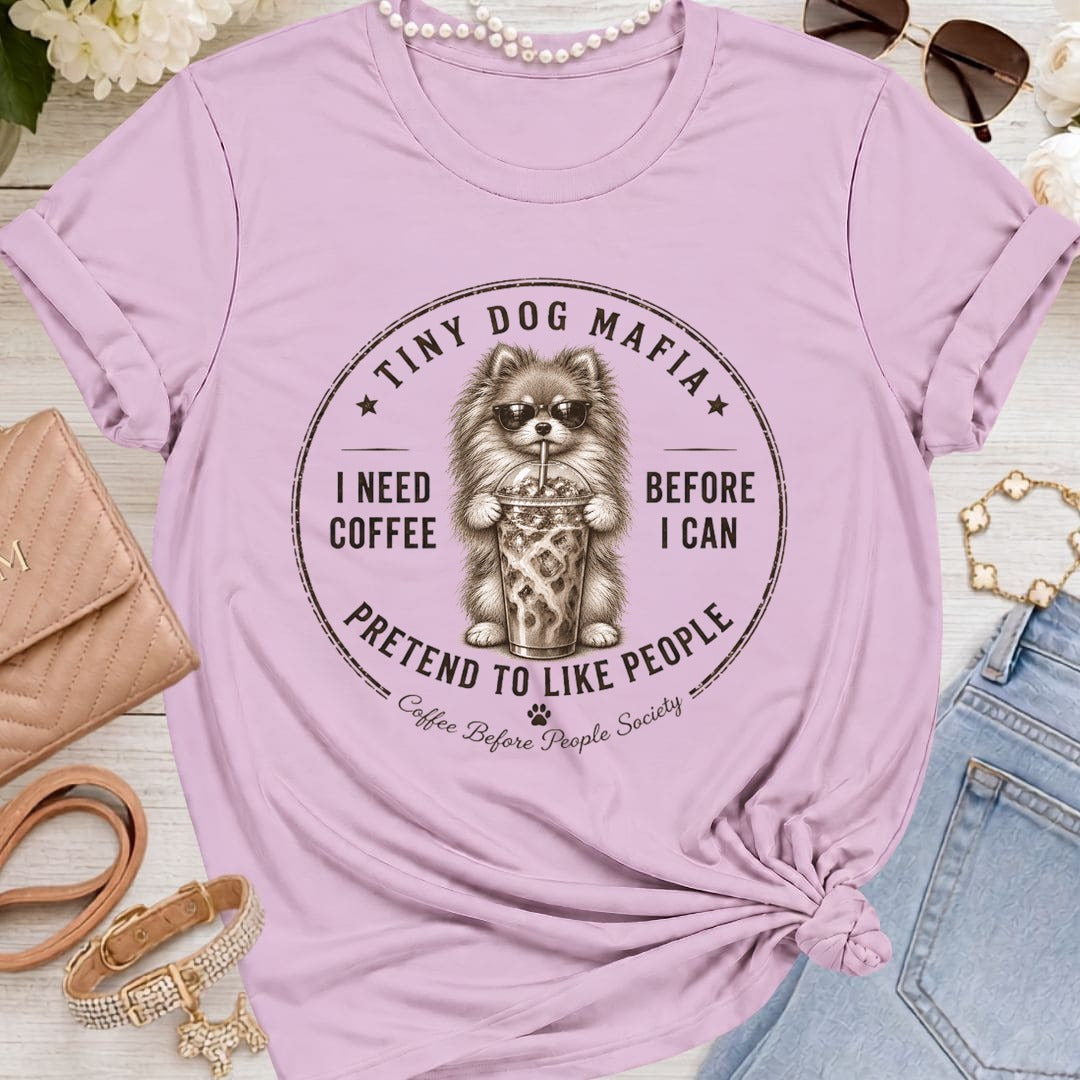 Pomeranian - Coffee + Pretend - Lilac