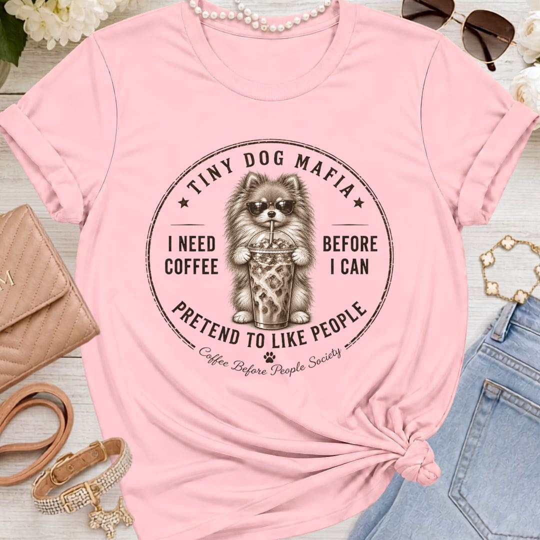 Pomeranian - Coffee + Pretend - Pink