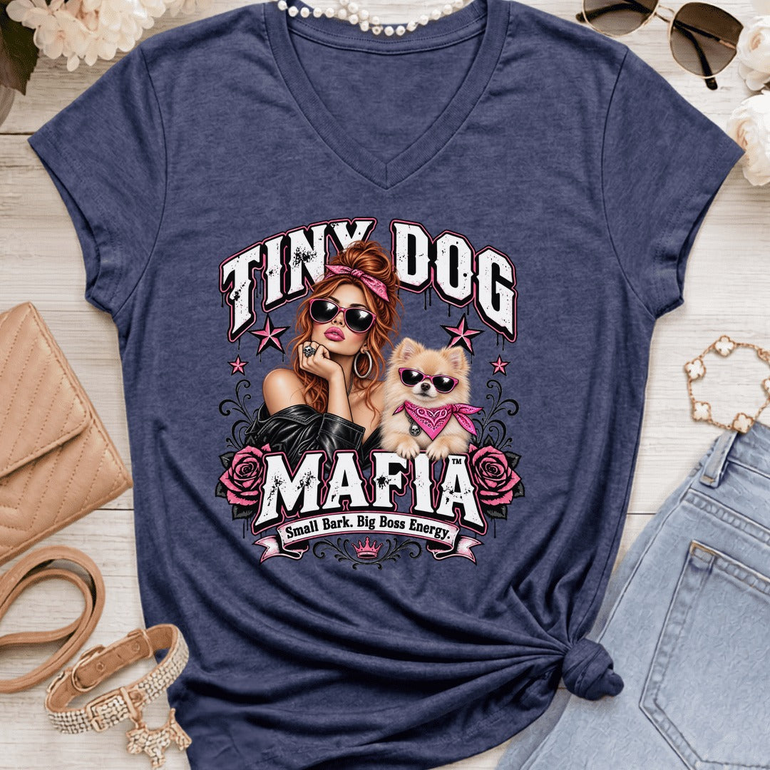 Pomeranian - Redhead - Glam Boss Redhead - Heather Navy