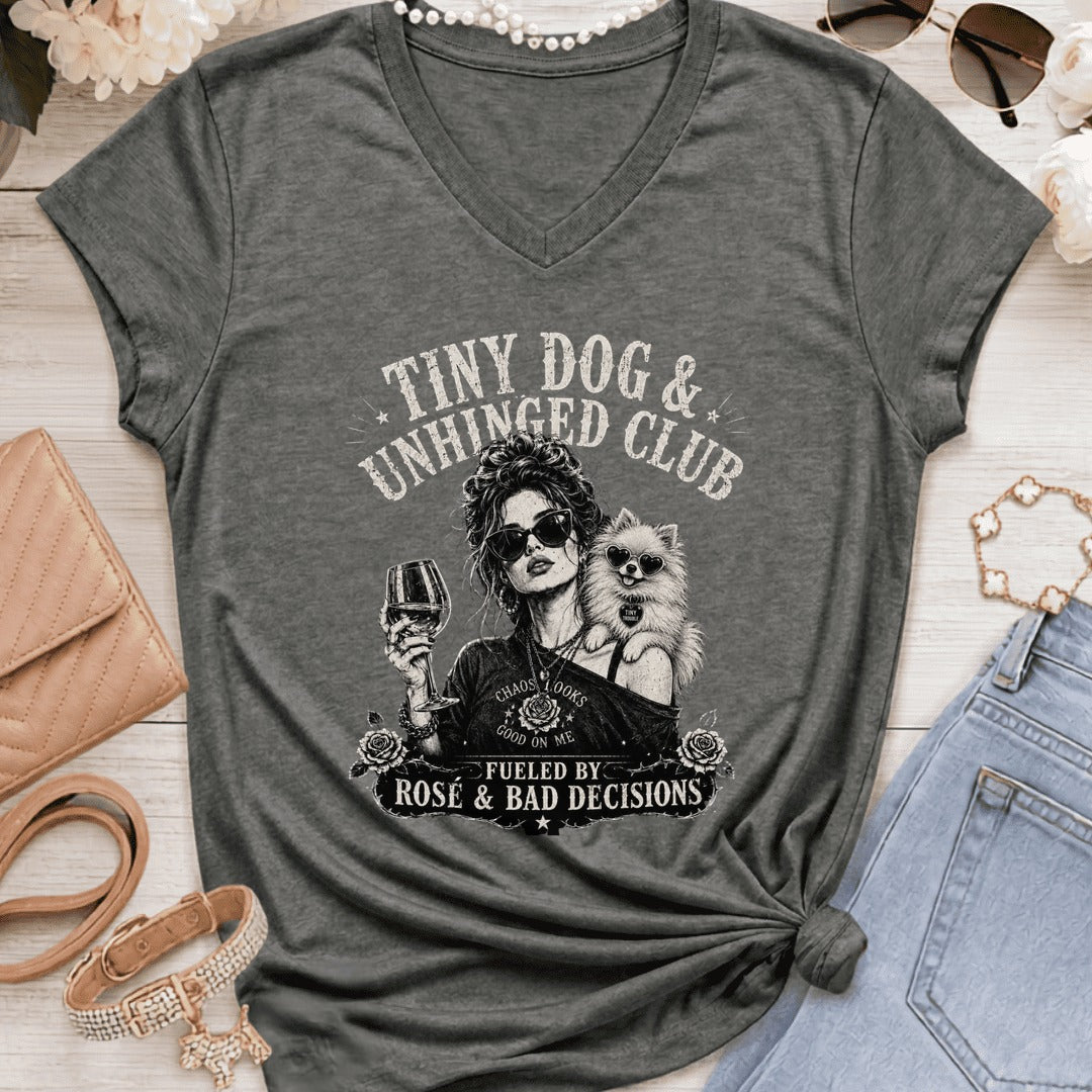 Pomeranian - Tiny Dog Unhinged - Graphite Heather