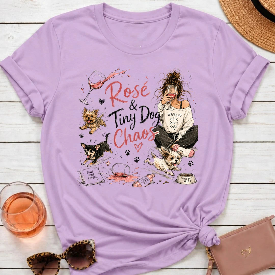 Rose and Dog Chaos T-Shirt