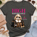 Shih Tzu Golden | High Maintenance Camo T-Shirt - Black
