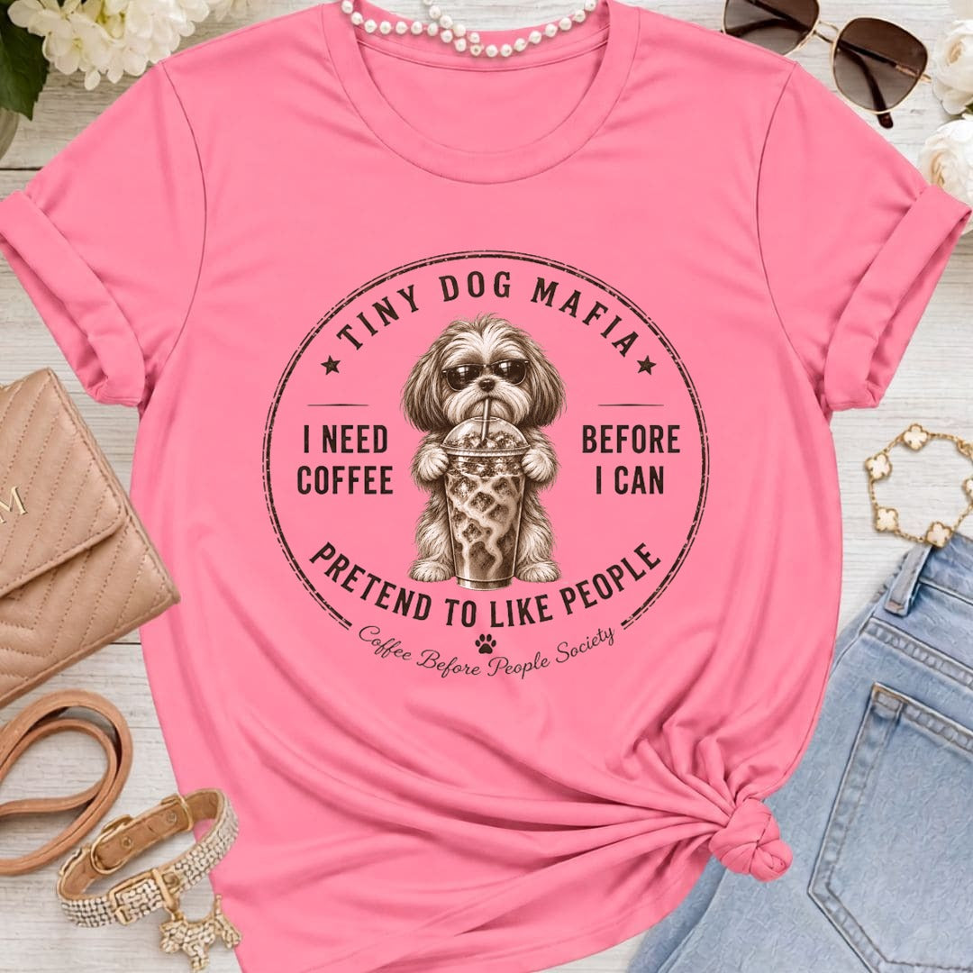 Shih Tzu - Coffee + Pretend - Charity Pink