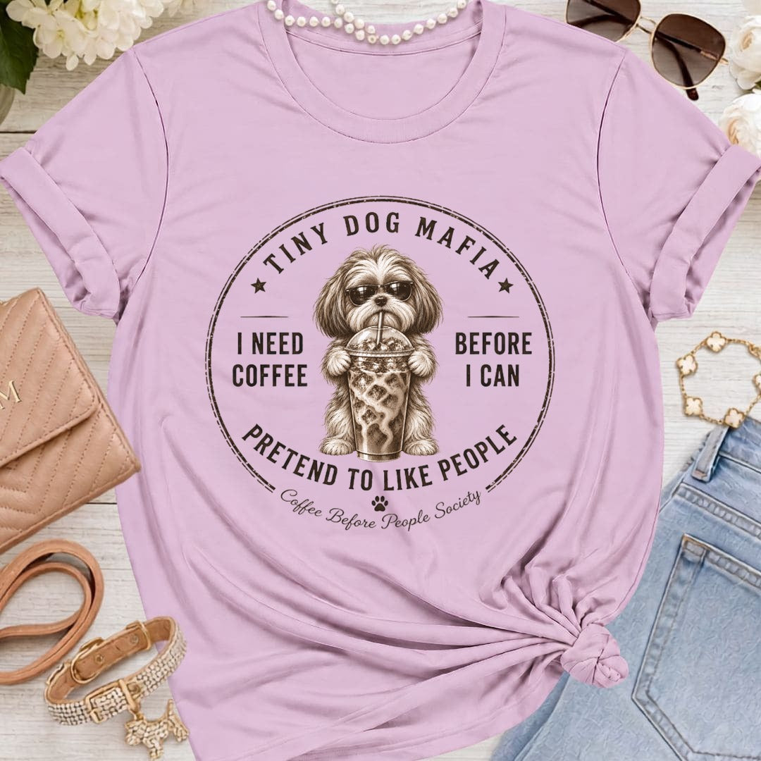 Shih Tzu - Coffee + Pretend - Lilac