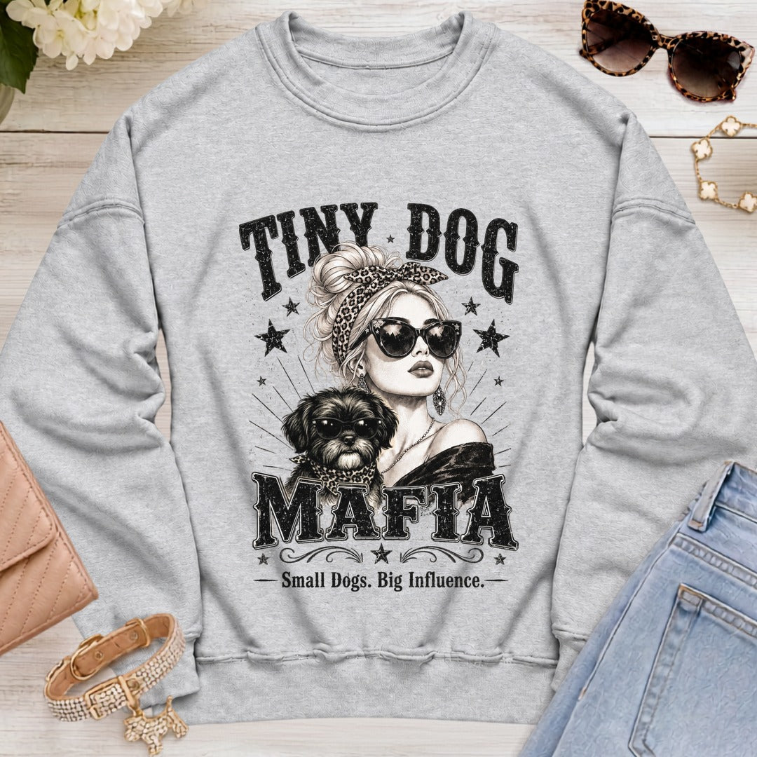 Shih Tzu Black/White - Signature | Blondie Sweatshirt - Sport Grey