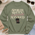 Shih Tzu Black - Spoiled & Managed - Military Green