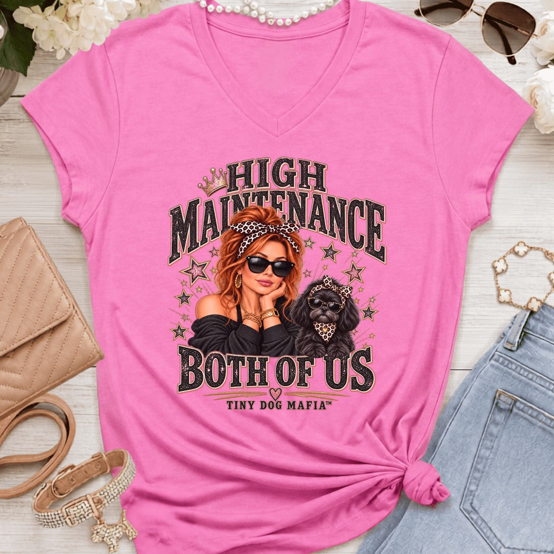 Shih Tzu Black (Bow) - High Maintenance Both of Us - RedHead - Azalea