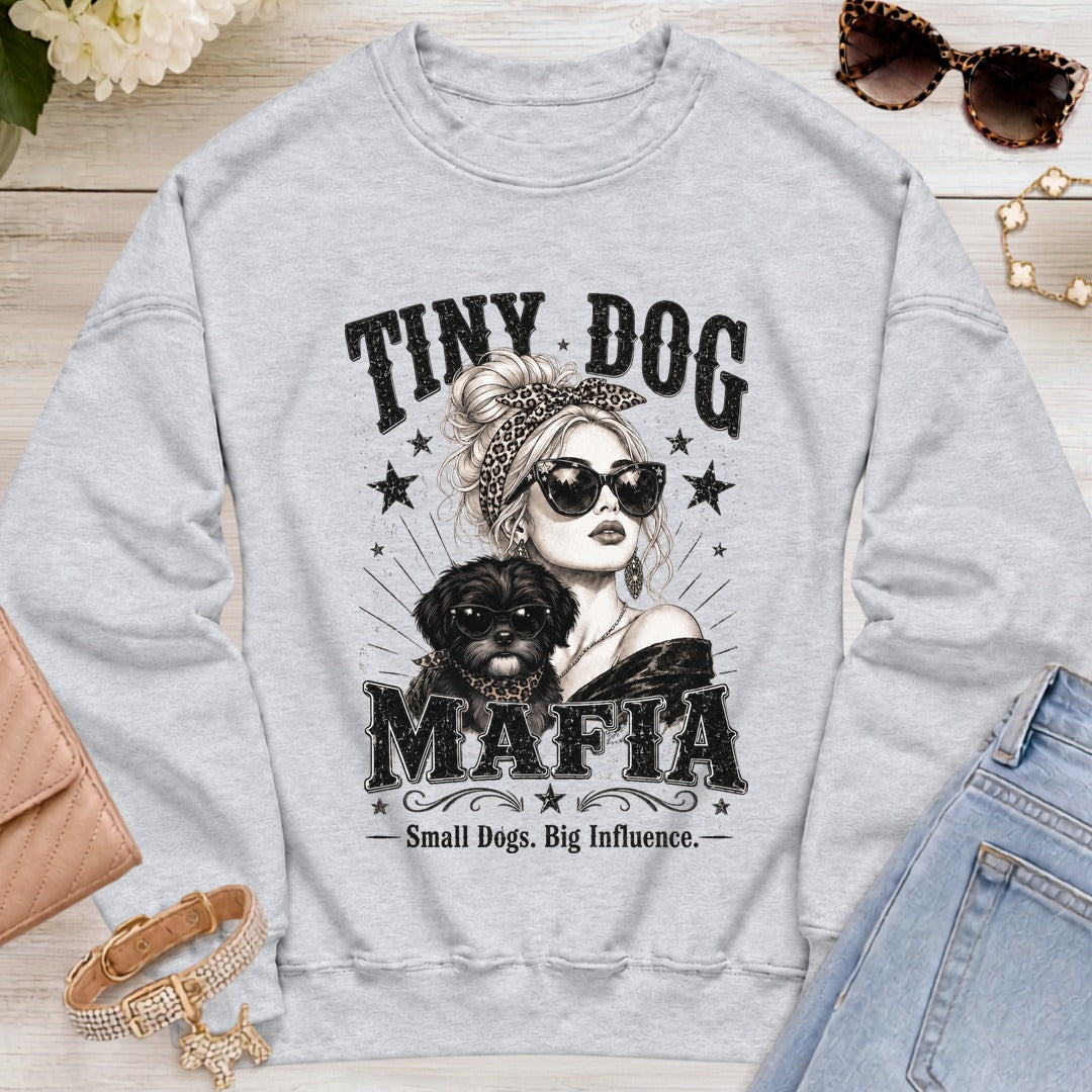 Shih Tzu Black v1 - Signature | Blondie Sweatshirt - Ash
