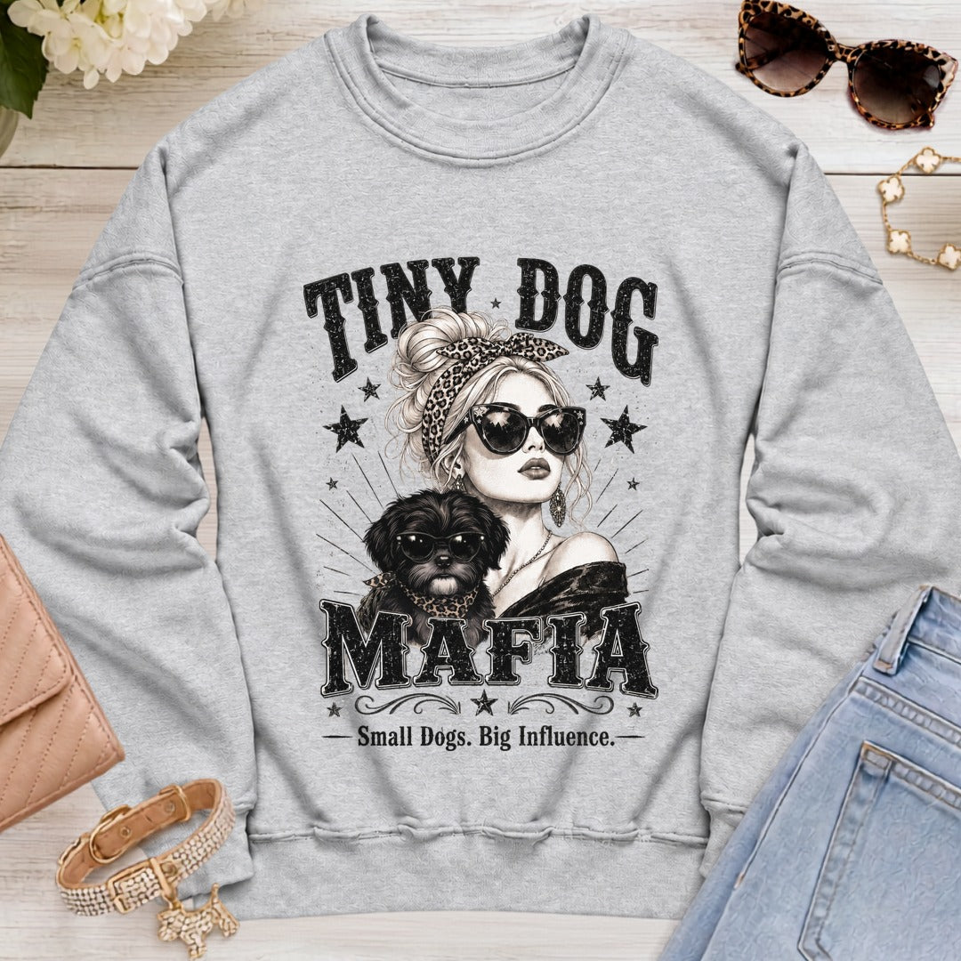 Shih Tzu Black v1 - Signature | Blondie Sweatshirt - Sport Grey