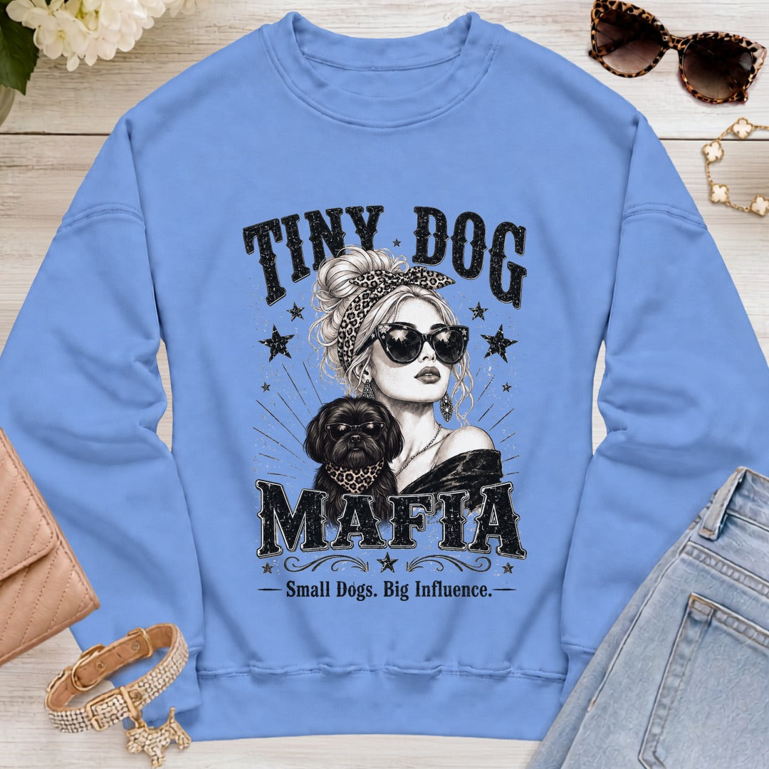Shih Tzu Black v2 - Signature | Blondie Sweatshirt - Carolina Blue